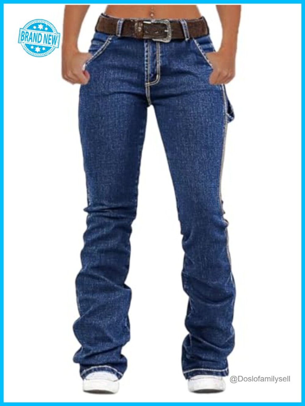 Low Rise Boot Cut Butt Lifting Stretch Denim Jeans